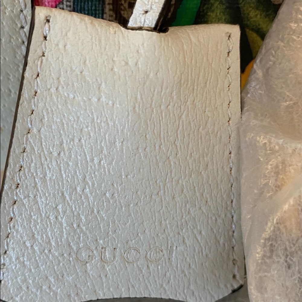 ✨NEW!✨GUCCI✨GG GUCCISSIMA SUPREME FLORA CANVAS & LEATHER PADLOCK CHAIN BAG - Picture 9 of 16